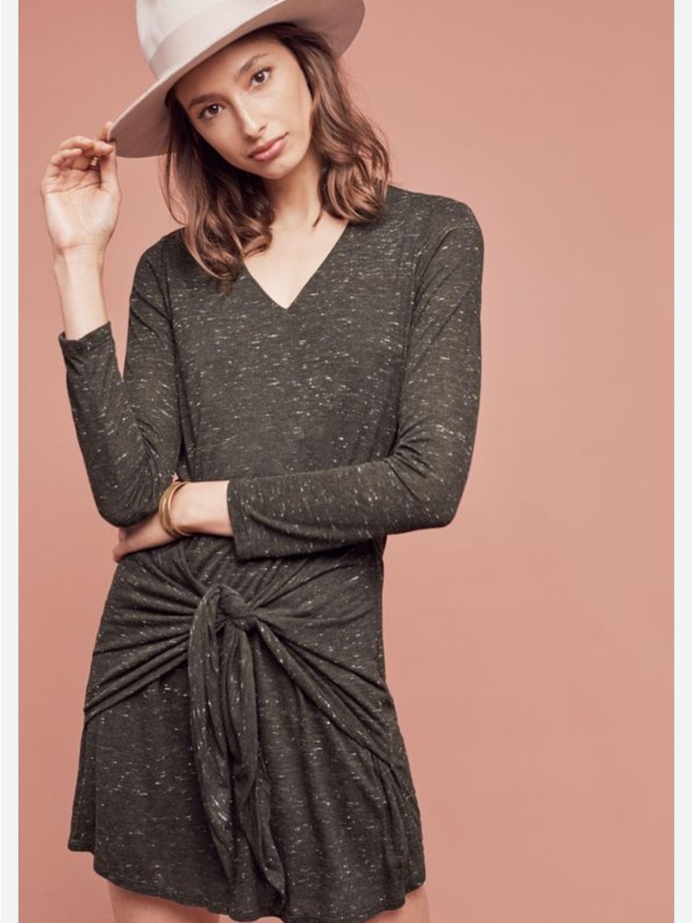 Anthropologie Dolan Left Coast Tie Front Dress
